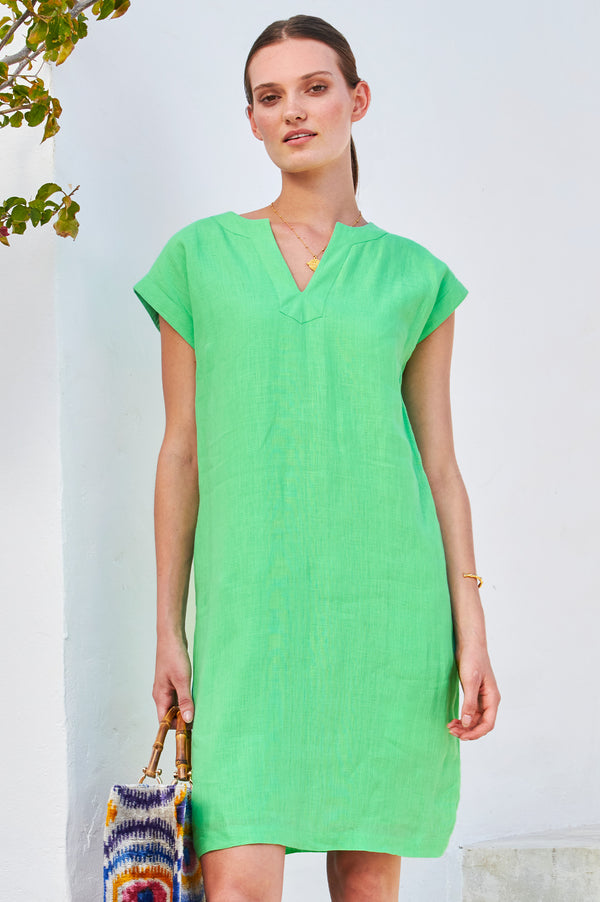 Dori-Linen-Dress-Green