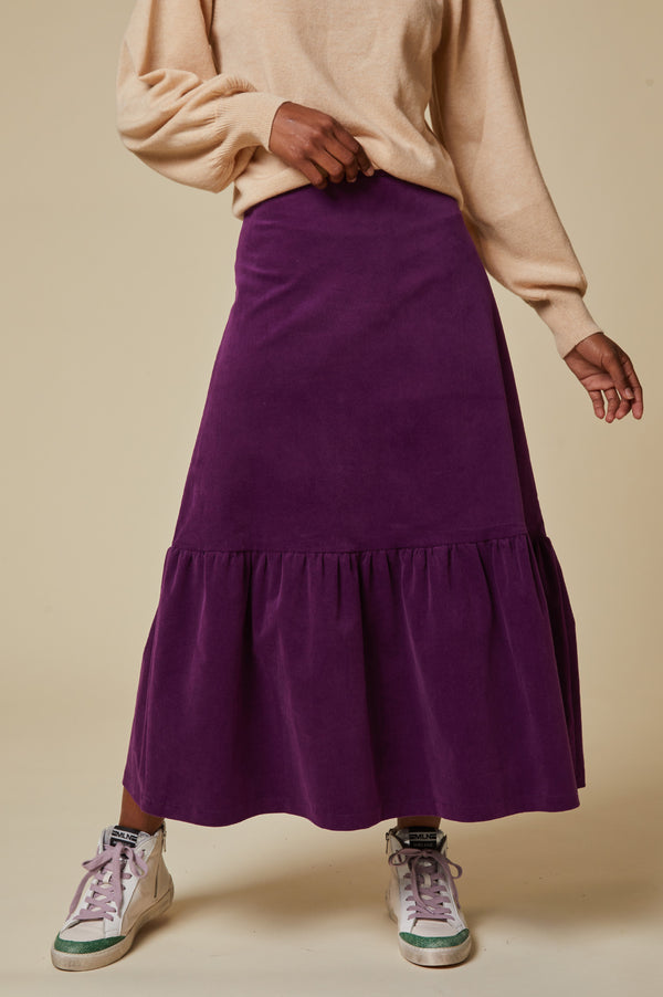 Sylvia-Corduroy-Midi-Skirt-Purple