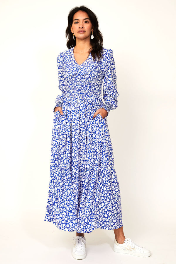 Elizabeth-Collar-Dress-Flower-Blue
