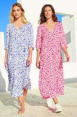 Emma-Light-Weight-Midi-Dress-Cheetah-Cream/Blue