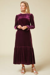 Eva-Velvet-Skirt-Berry