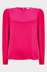 Emelia-Satin-Top-Fuchsia