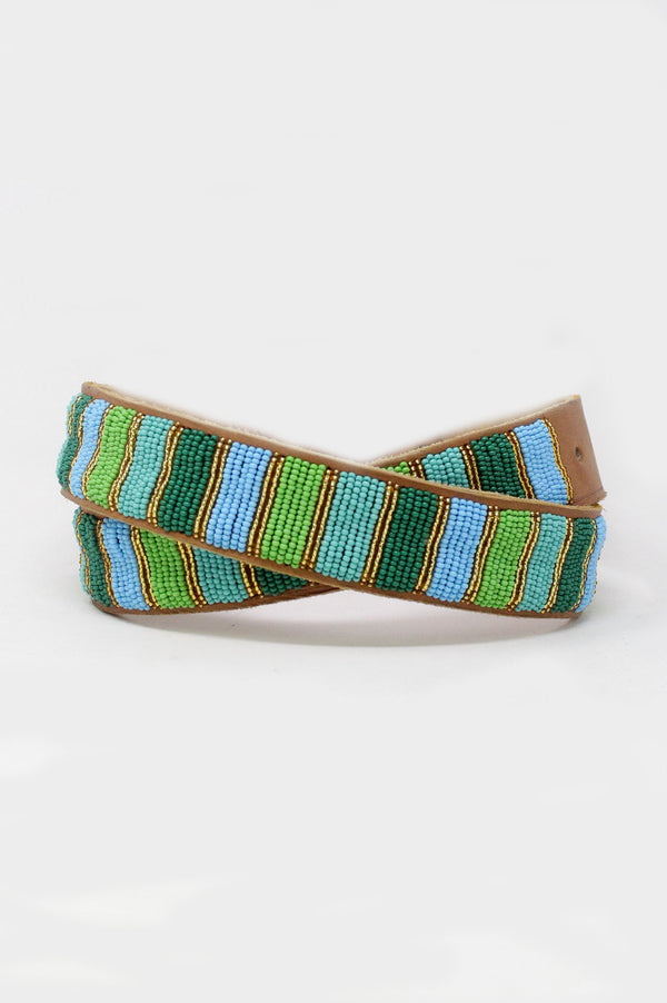 Ruma-Vertical-Striped-Belt-Green