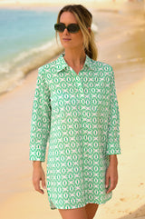 Saffron-Beach-Shirt-Circle-Geo-Green