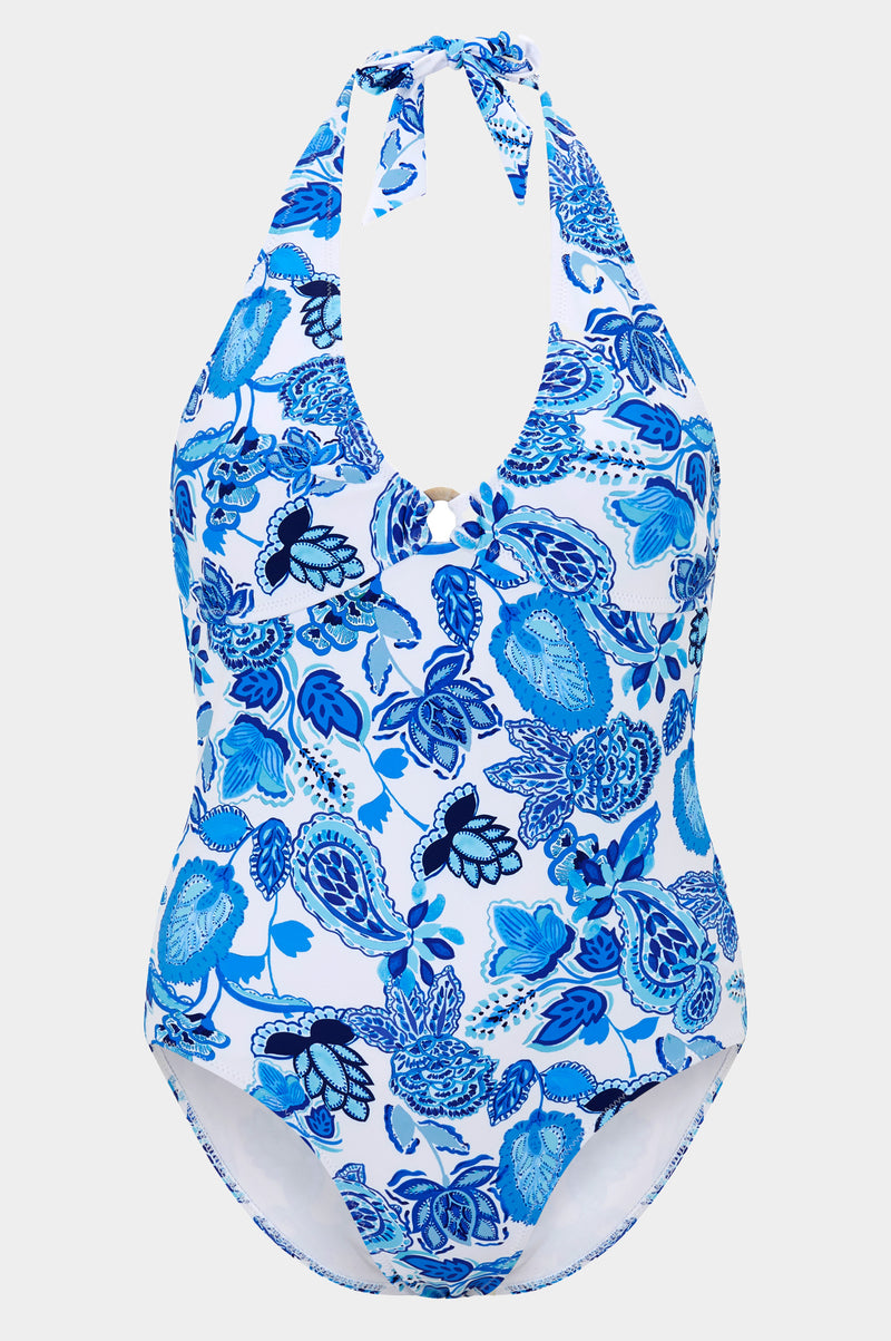 Halter-Neck-Recycled-Swimsuit-Paisley-Blue