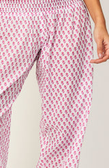 Harem Organic Cotton Trousers | Fleur Pink
