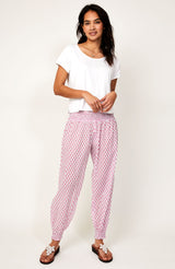 Harem Organic Cotton Trousers | Fleur Pink