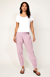 Harem Organic Cotton Trousers | Fleur Pink