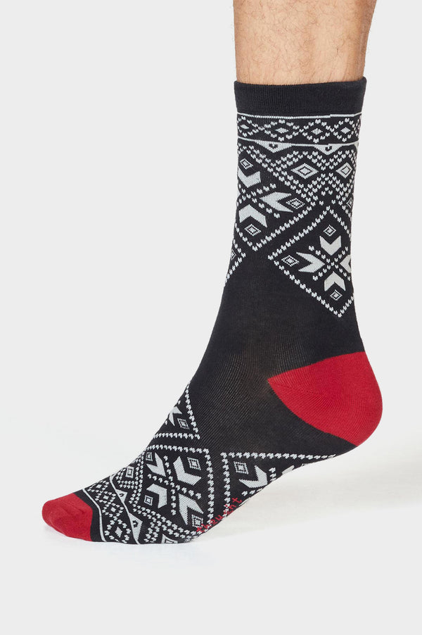 Mens-Hector-Christmas-Socks-Black