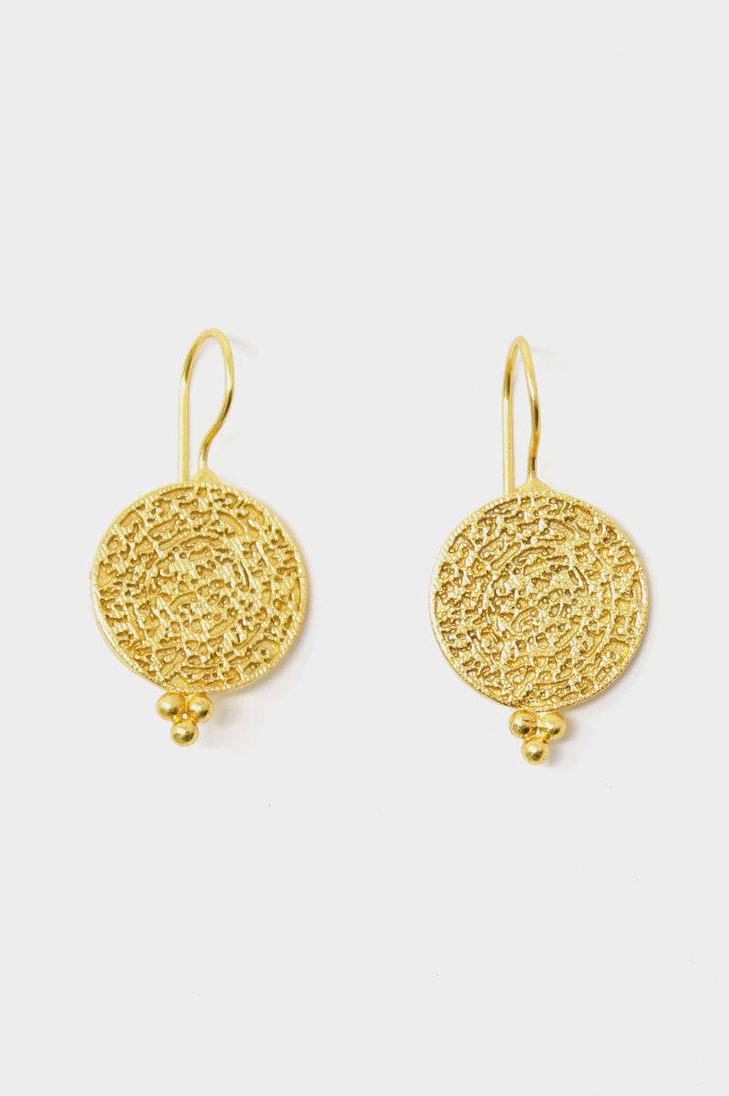 Indian-Coin-Drop-Earrings-Gold