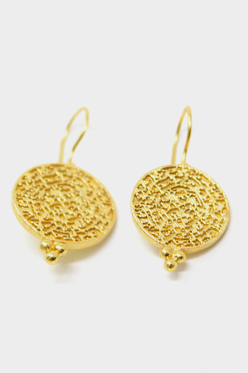 Indian-Coin-Drop-Earrings-Gold
