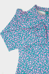 Agatha-Dress-Daisy-Flower-Teal-Pink