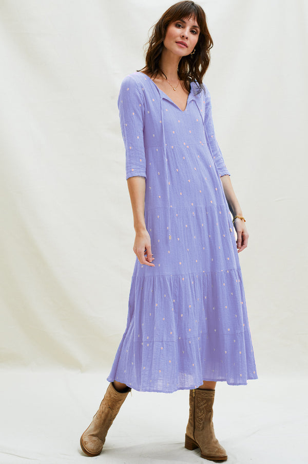 Crystal-Embroidered-Midi-Dress-Iris-Blue/Gold