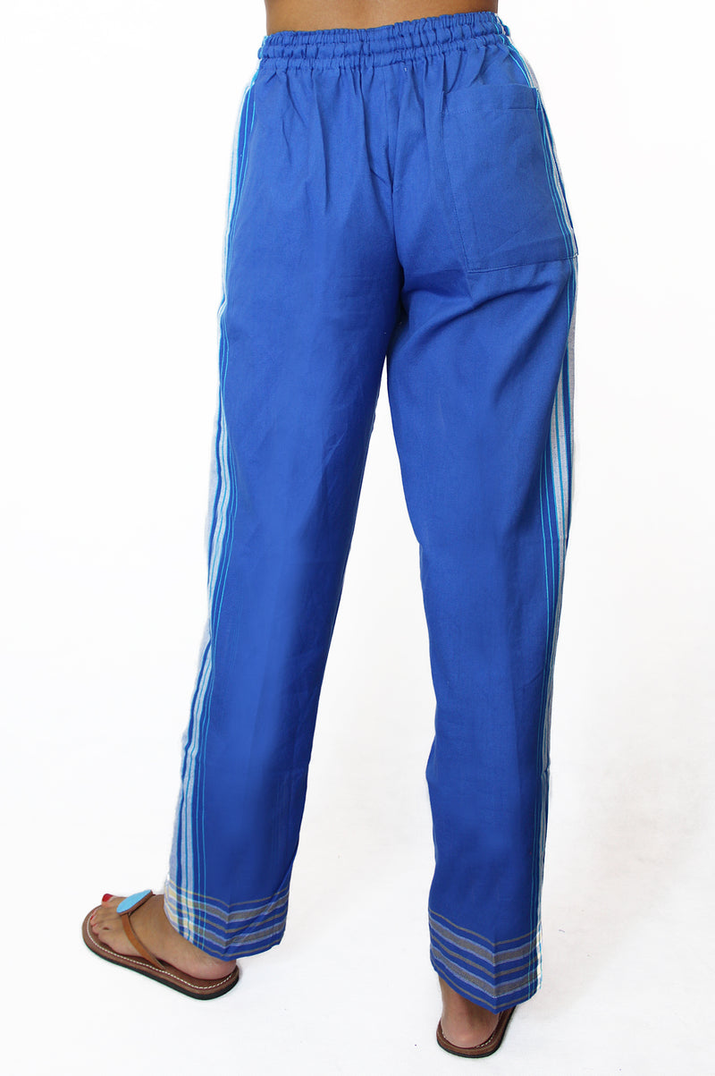 Unisex Kikoy Trousers | Blue - Aspiga