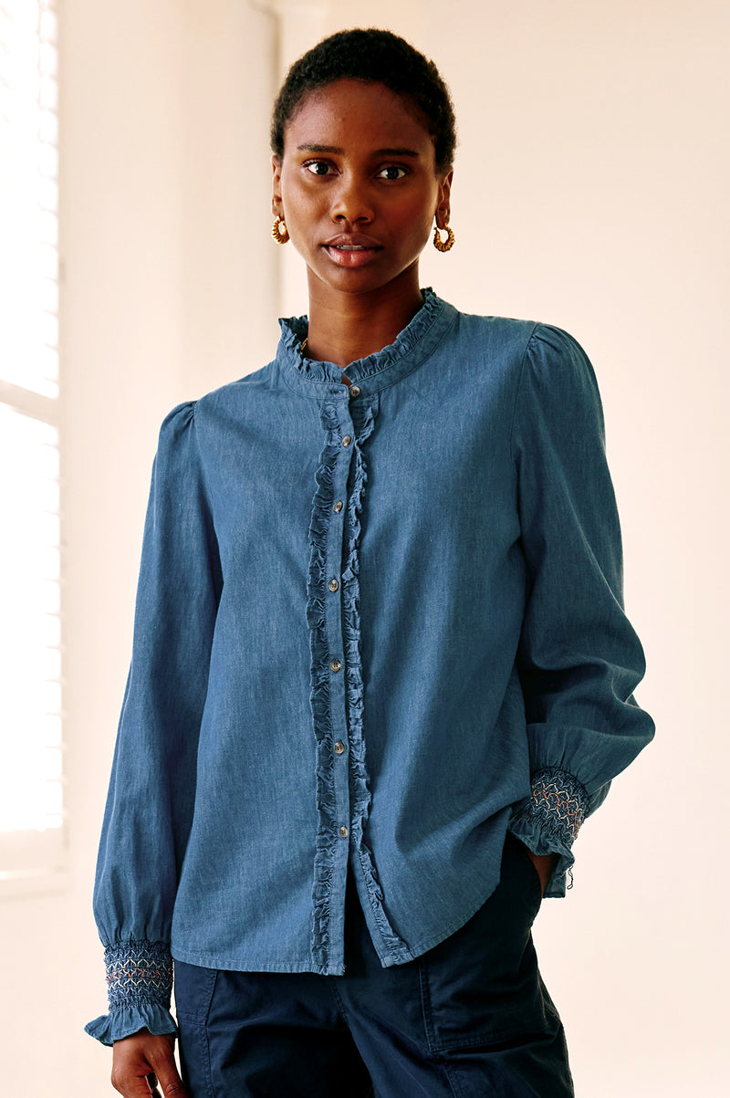 Kylie-Denim-Blouse-Mid-Vintage