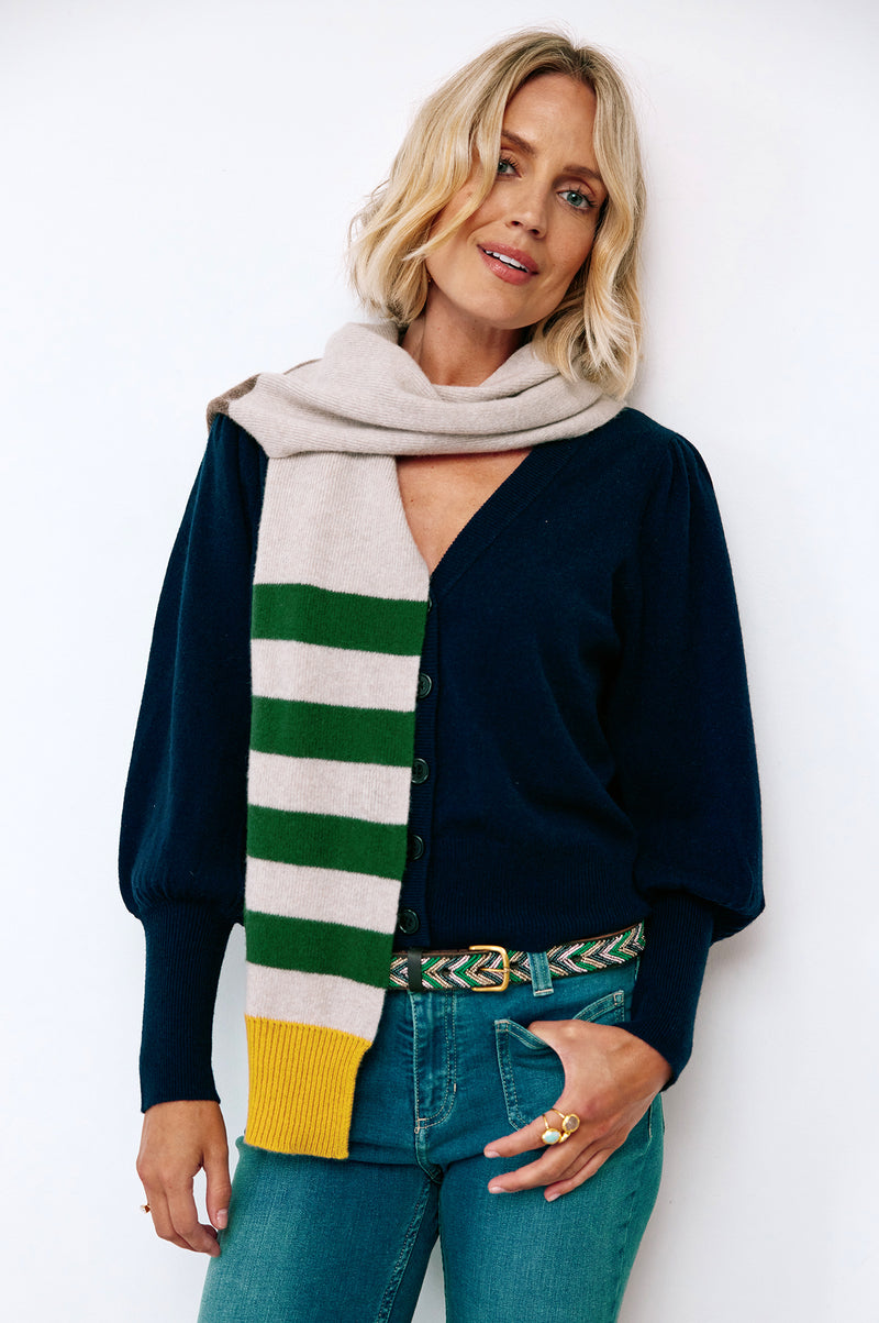 Wool-Cashmere-Scarf-Brown-Mix