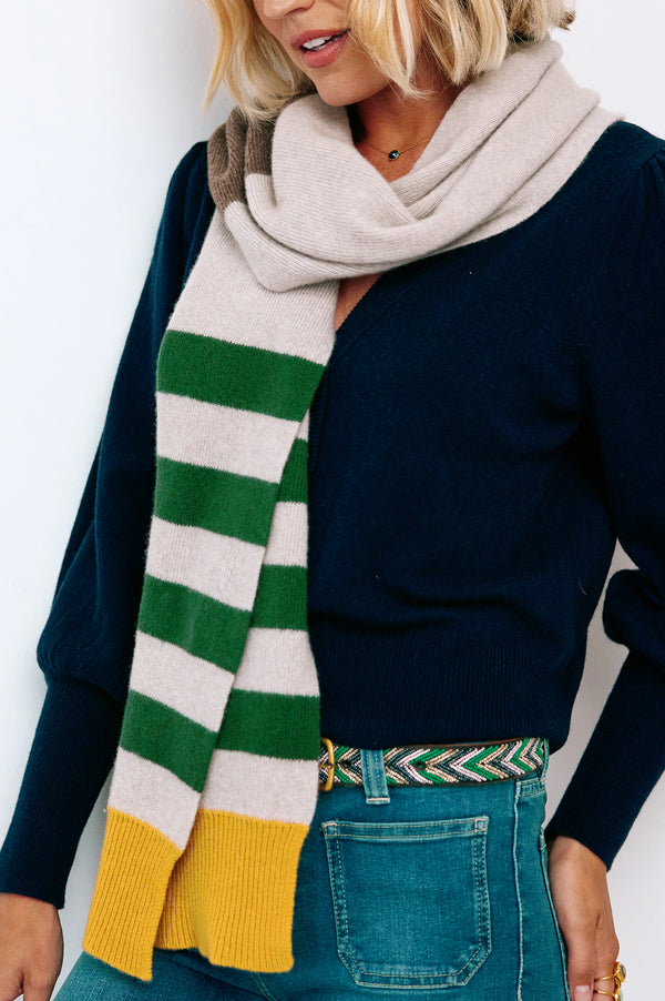 Wool-Cashmere-Scarf-Brown-Mix