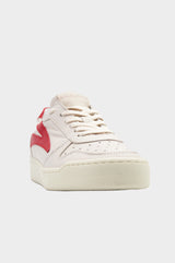 Leather-Low-Top-Trainers-White/Red