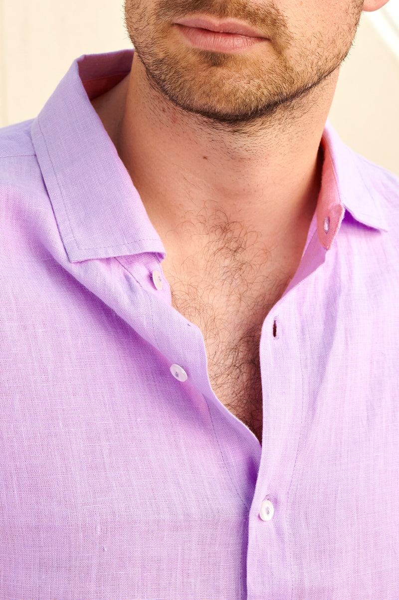 Men's-Premium-Linen-Shirt-Purple