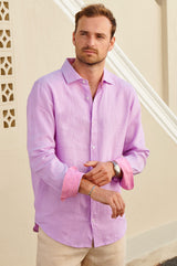 Men's-Premium-Linen-Shirt-Purple