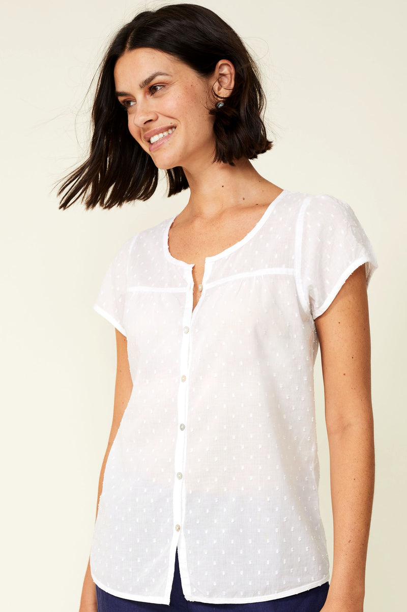 Lisbon-Organic-Cotton-Dobby-Shirt-White  