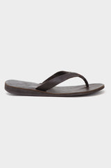 Men's Plain Sandals Cross Stitch | Coffee