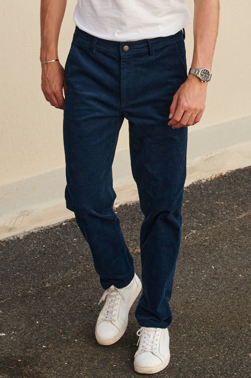 Men's Cord Trousers Navy