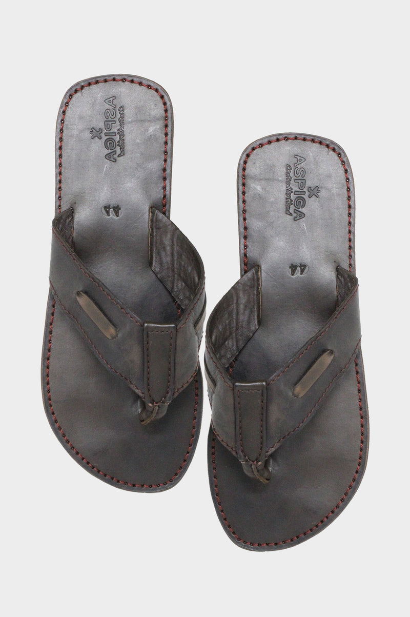 Men's-Recycled-Tyre-Sandals-Coffee