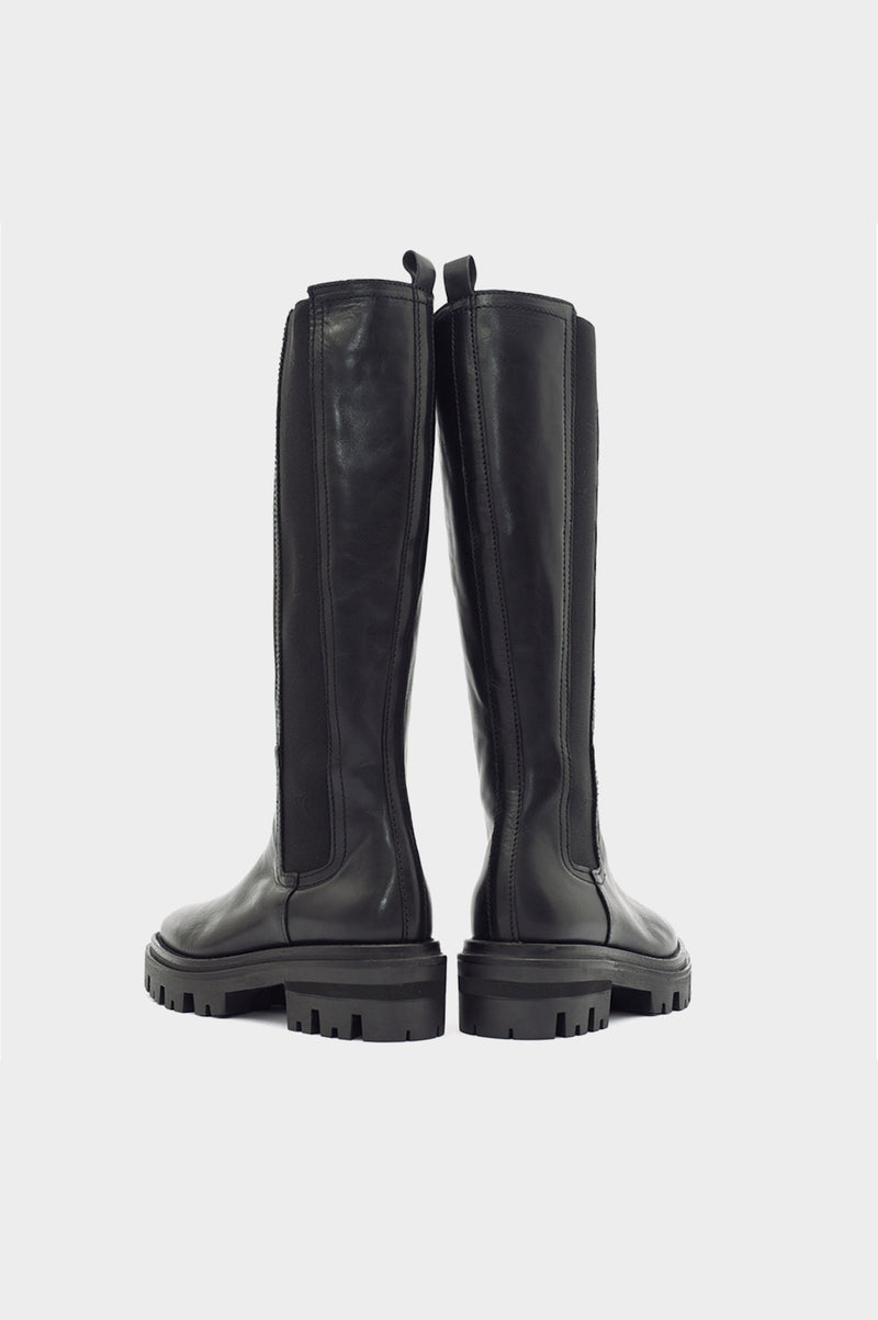 Monza-Chunky-Sole-Boot-Black
