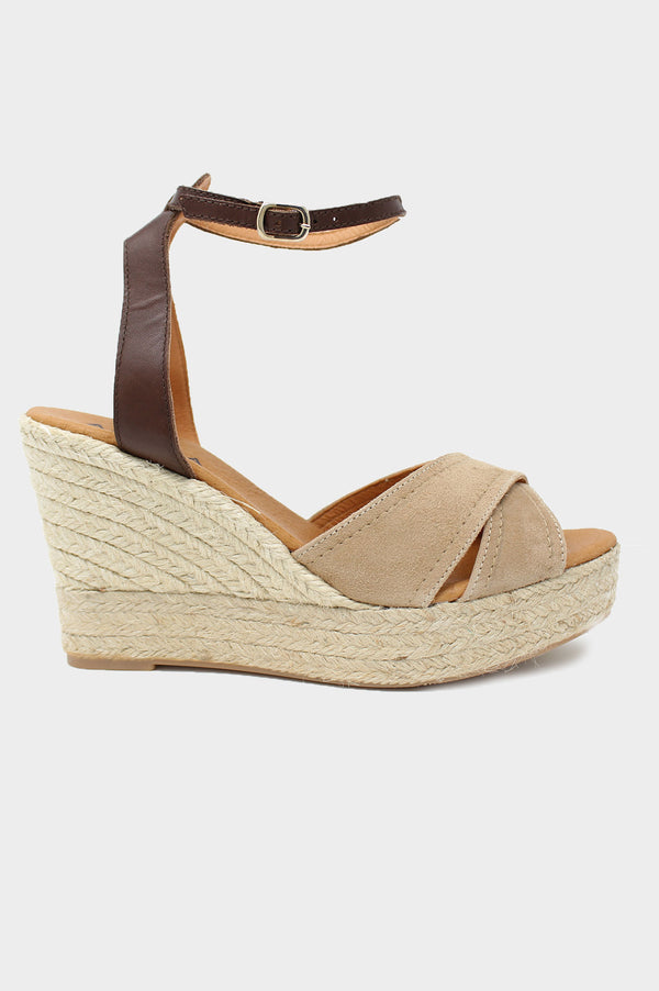 Nadia Platform Wedge | Camel - Aspiga