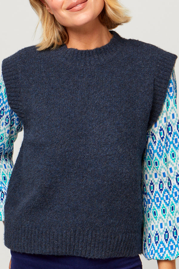 Knitted-Tank-Navy