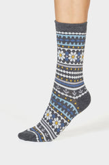 Mens-Neeva-Christmas-Socks-Dark-Grey-Marle