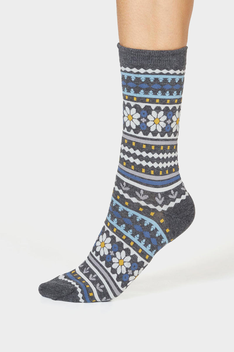 Mens-Neeva-Christmas-Socks-Dark-Grey-Marle