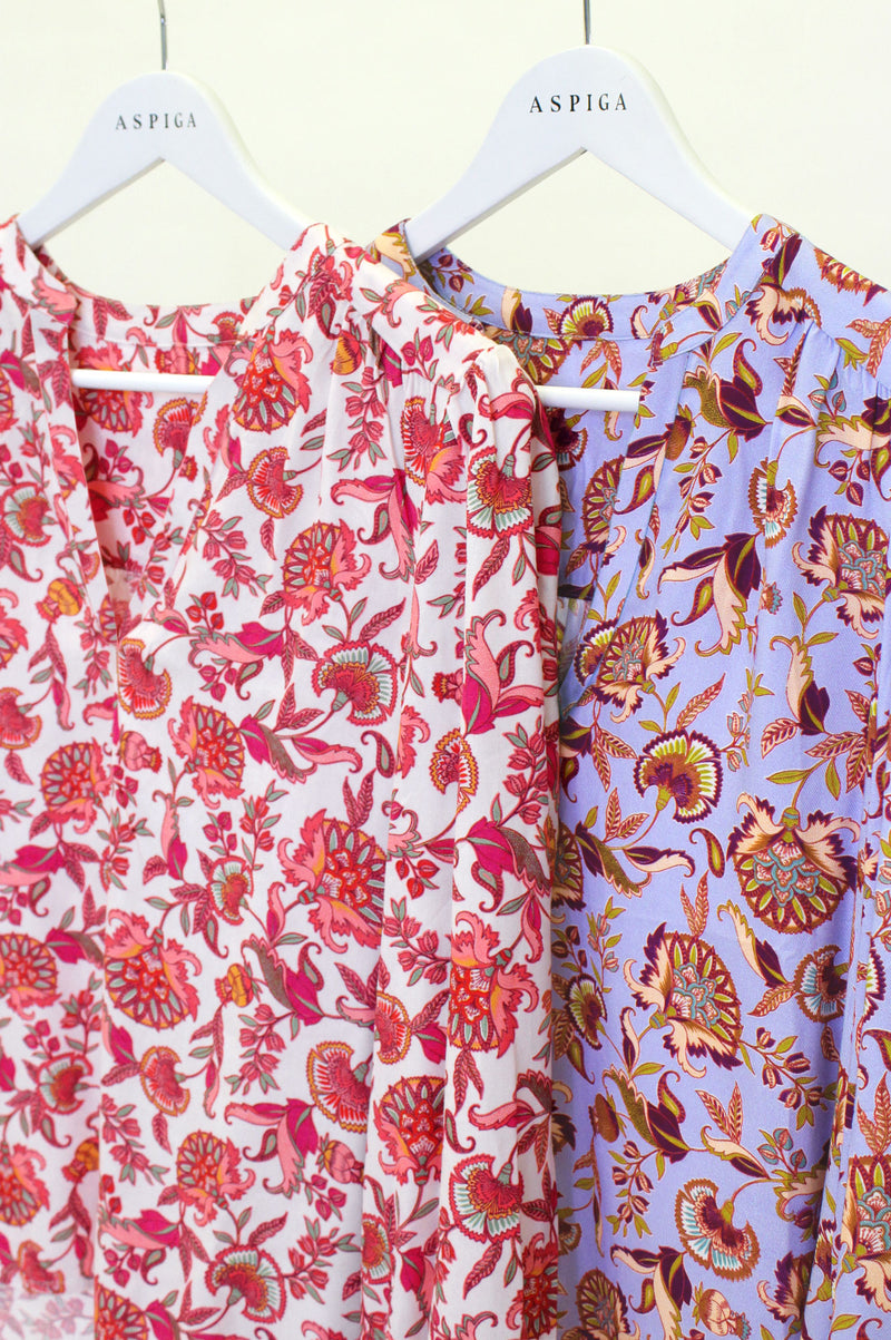 Olivia Blouse | Flower Blue