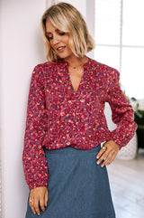 Olivia-Blouse-Ditsy-Burgundy