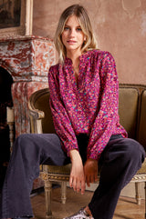Olivia-Blouse-Ditsy-Burgundy