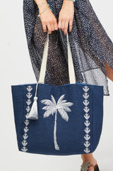 Palm-Tree-Jute-Beach-Bag-Navy-Silver