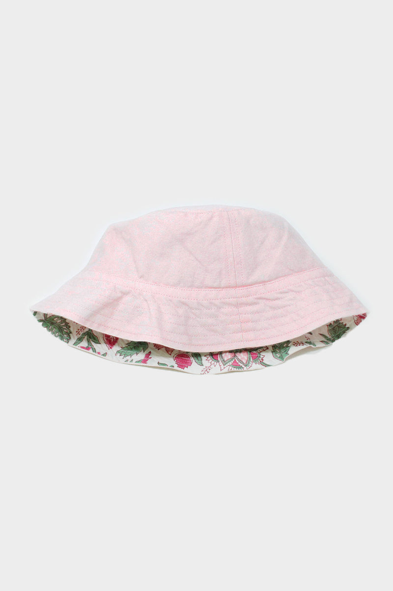 Bucket-Hat-Flower-Pink-Green