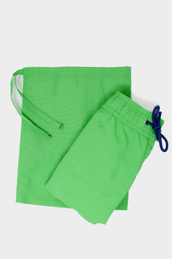 Men's-Recycled-Plain-Swim-Shorts-Plain-Green