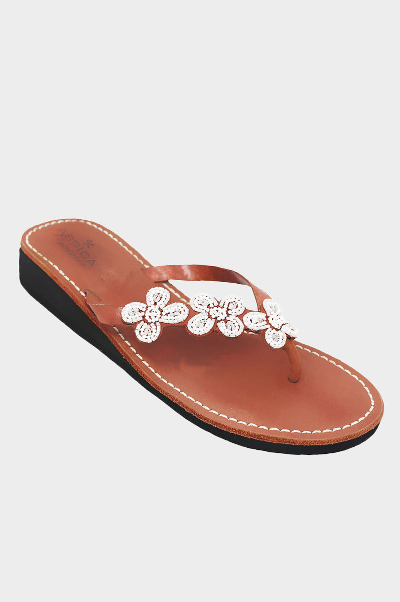 Tatu Heel Sandals | White - Aspiga