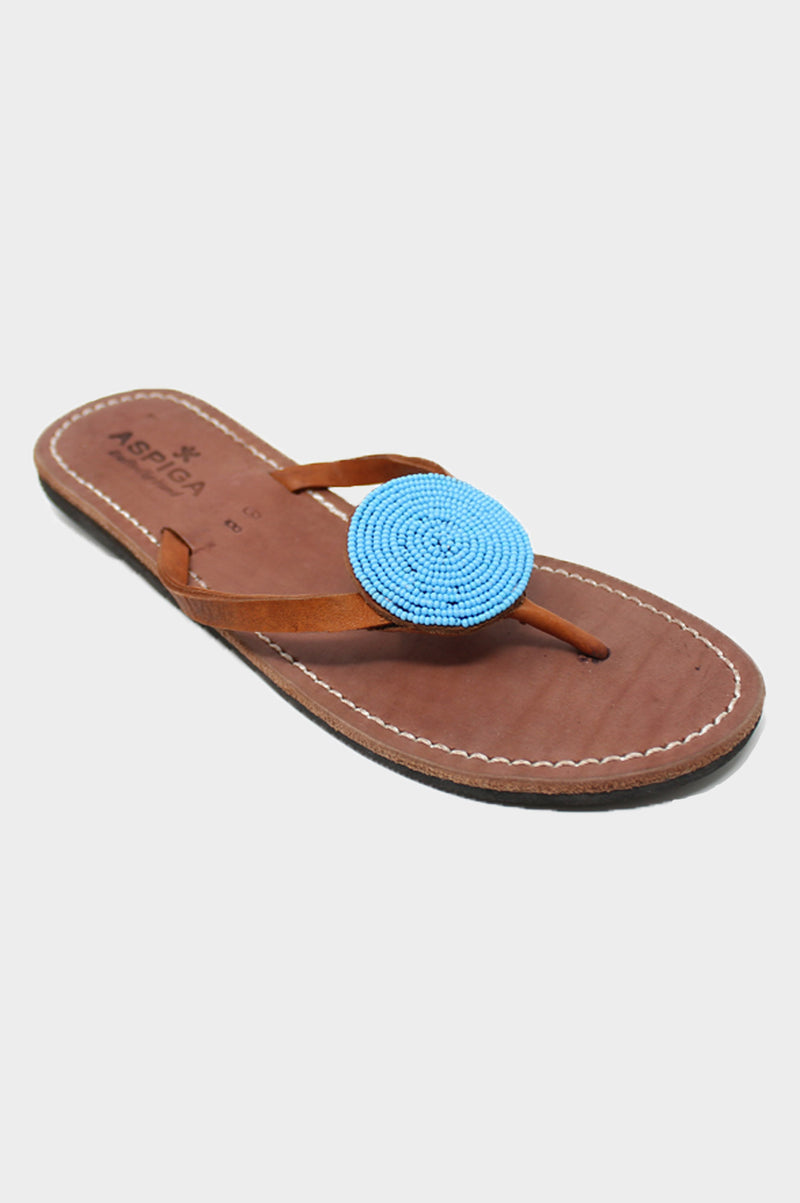 Disc Sandals | Turquoise - Aspiga