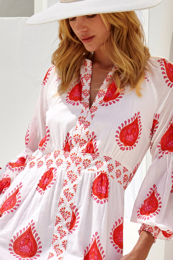 Cara-Dress-Buti-Hot-Coral