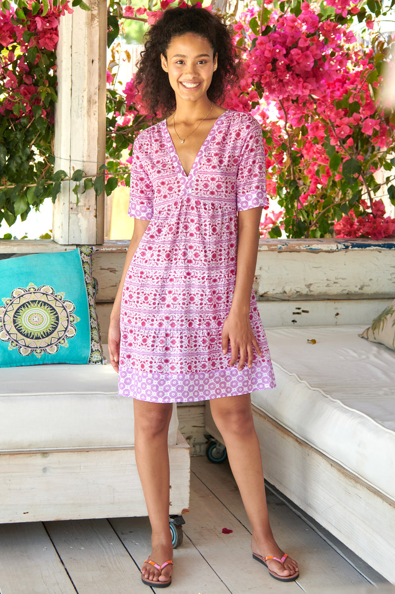 Santorini Dress | Pink/Lilac