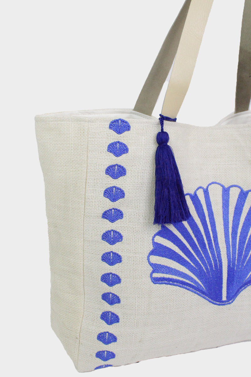Shell-Embroidered-Jute-Bag-Blue