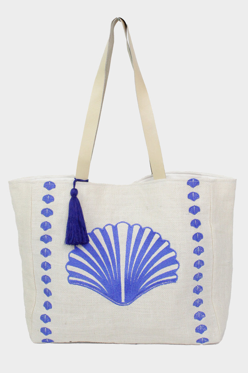Shell-Embroidered-Jute-Bag-Blue