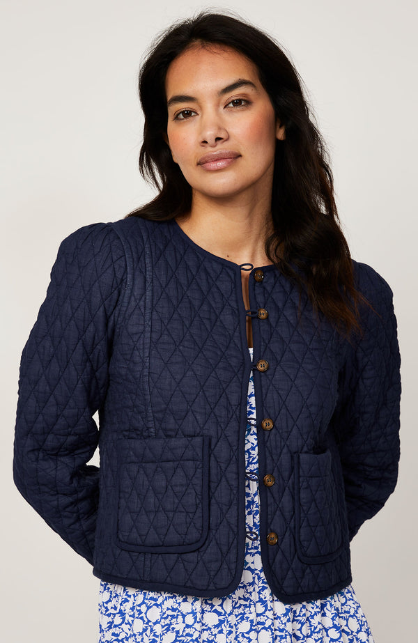 Sky Organic Cotton Jacket | Navy