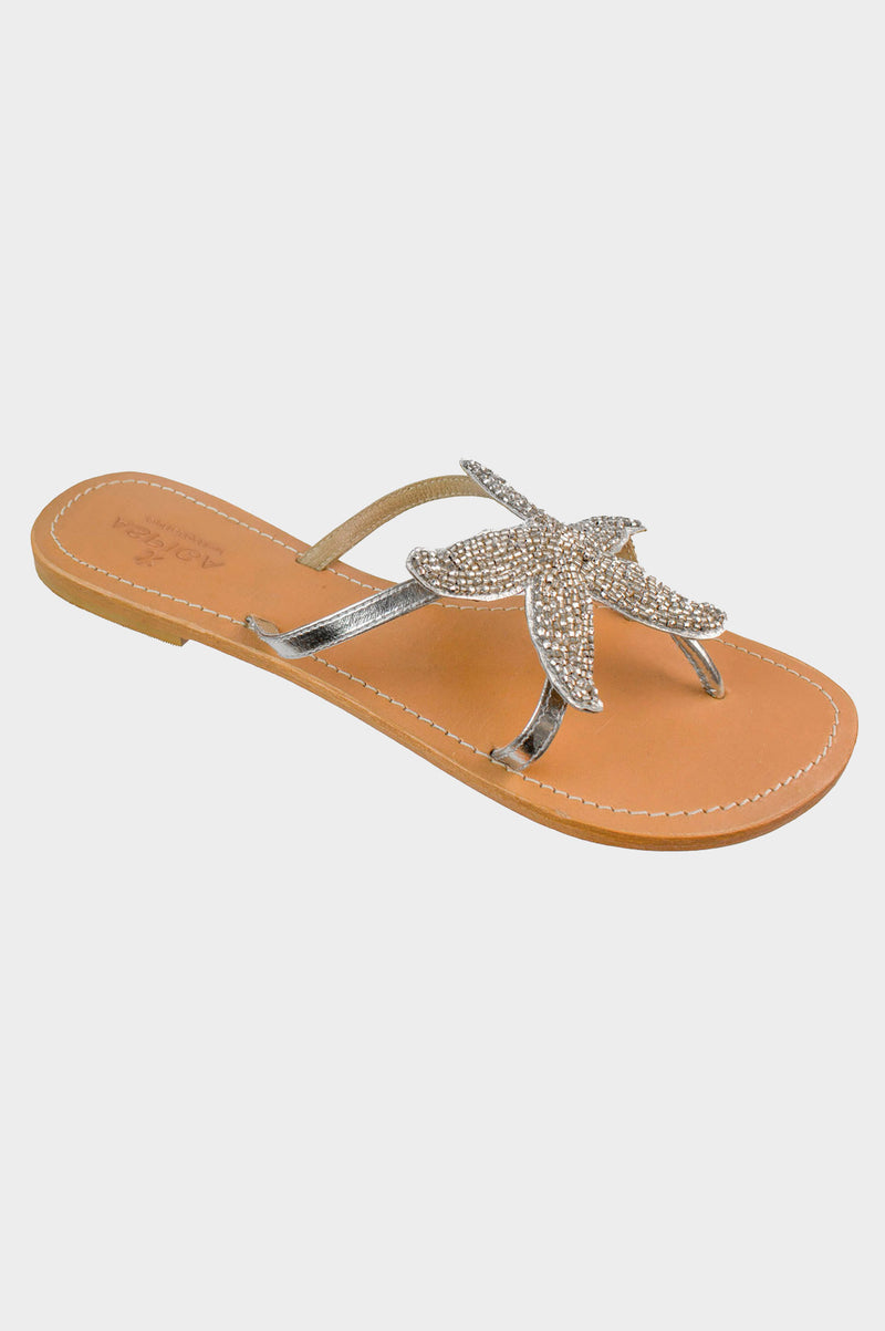 Starfish Sandals | Silver - Aspiga