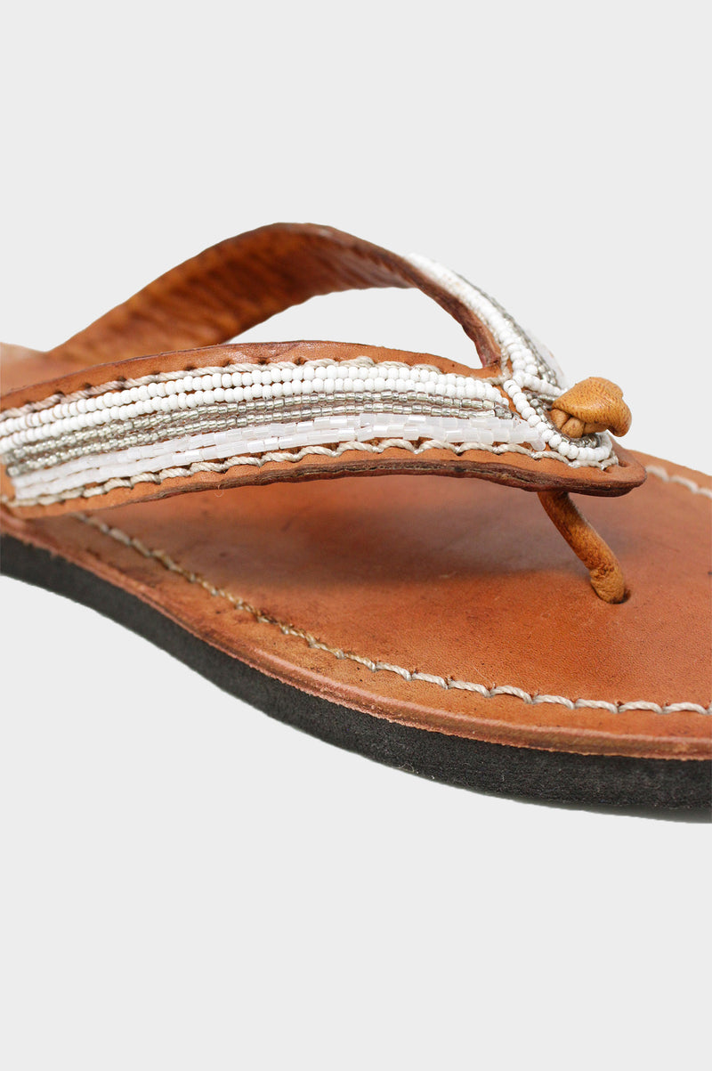 Tanzi-Soft-Padded-Sole-Leather-Sandals-White