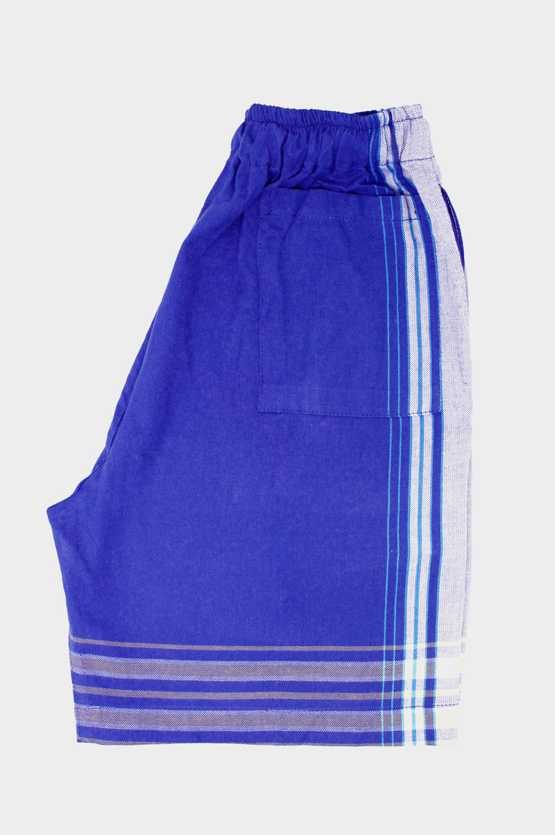 Unisex-Kikoy-Shorts-Blue-White