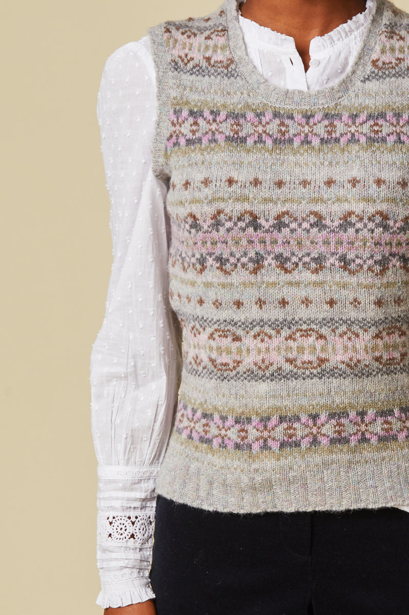 Women's-Fair-Isle-Vest-Haresfoot
